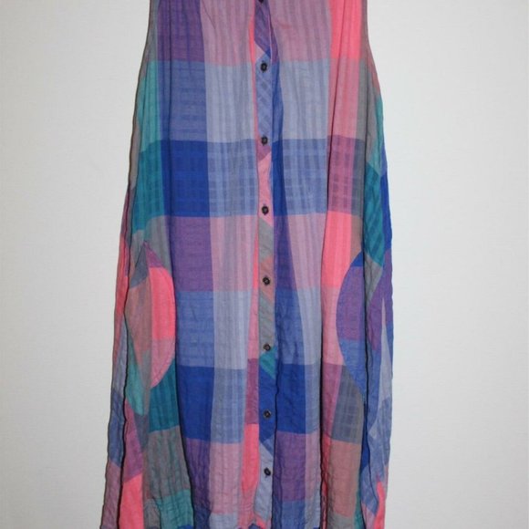 Holding Horses Ronan Plaid Sleeveless Dress HW9720 - Picture 2 of 10